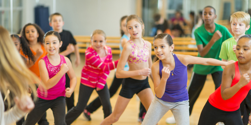 Dancing is a great way for kids to stay active while having fun
